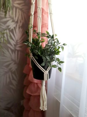 Osłonka doniczka Diament Petit czarna