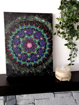 Mandala Zdrowia ręcznie malowana 30x40 M033