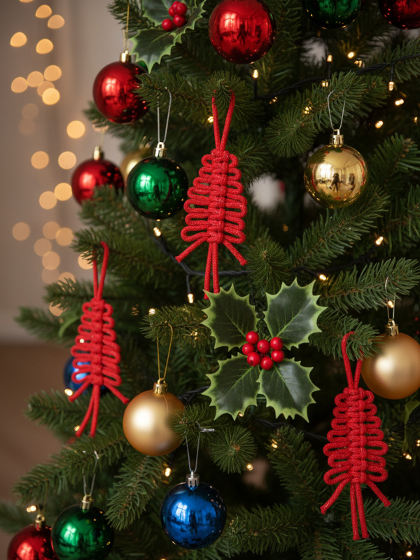 zawieszki na choinkę czerwone choinki