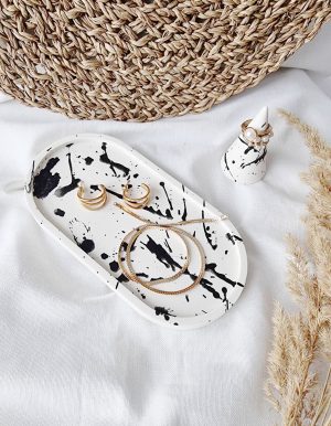 Podstawka na biżuterię i stożek na pierścionki z gipsu gp39