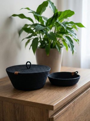 Zestaw organizerów ze sznurka polskie rękodzieło KS01-06p