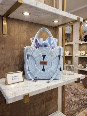 Torebka Pierścienie II ze sznurka | polskie rękodzieło TP2-01-06